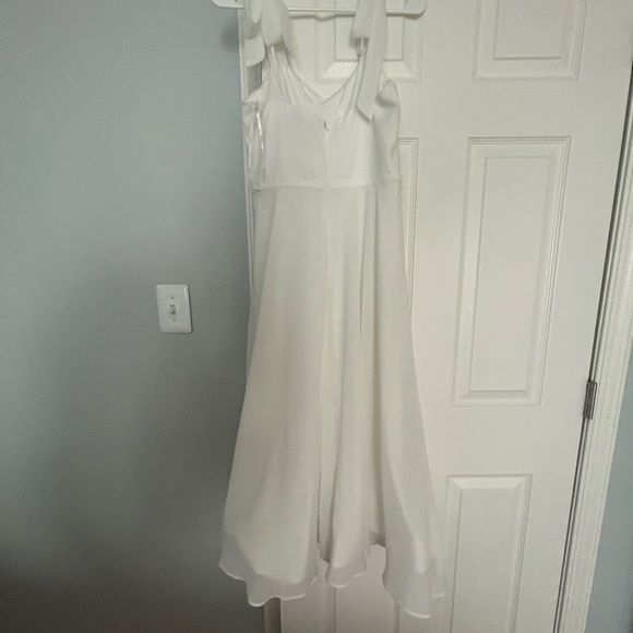 Lulus Tie Strap A Line Midi Dress - Picture 7 of 10